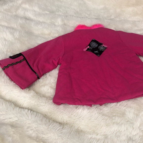 Asian inspired little girls jacket coat SM - Picture 4 of 8